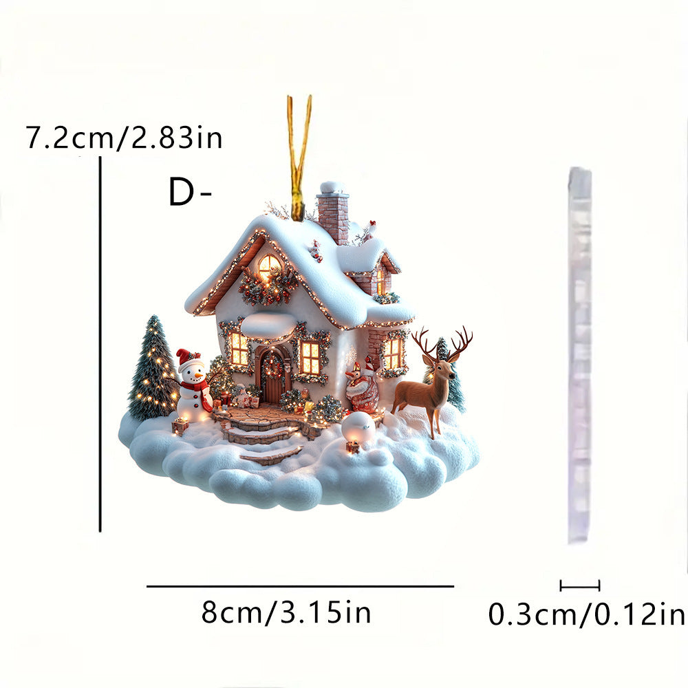 Navidad - Casa de nieve navideña - Zhibo