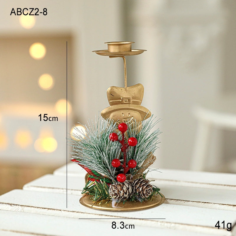 Navidad - Candelabro navideño de hierro - Zhibo