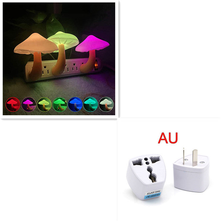 Lámpara de pared con luz nocturna LED tipo hongo