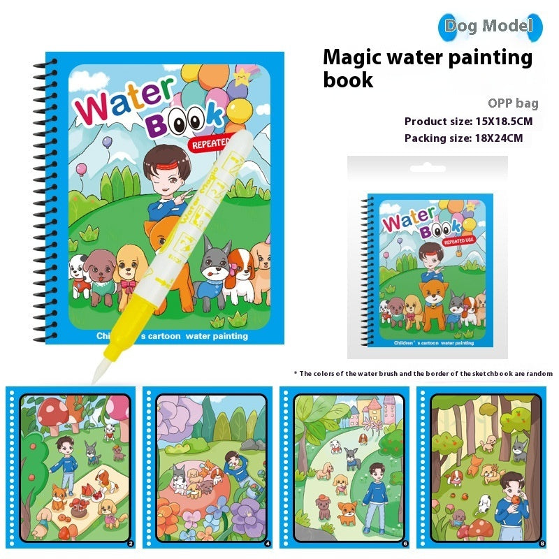 Libro de imágenes de agua mágico, relleno de colores de grafiti - Zhibo