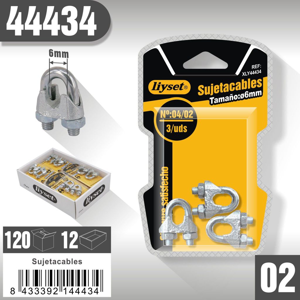 Liyset - Sujetacables 6mm