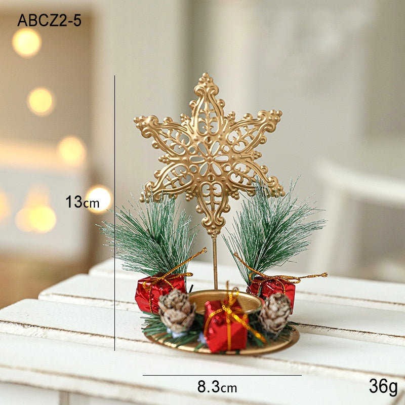 Navidad - Candelabro navideño de hierro - Zhibo
