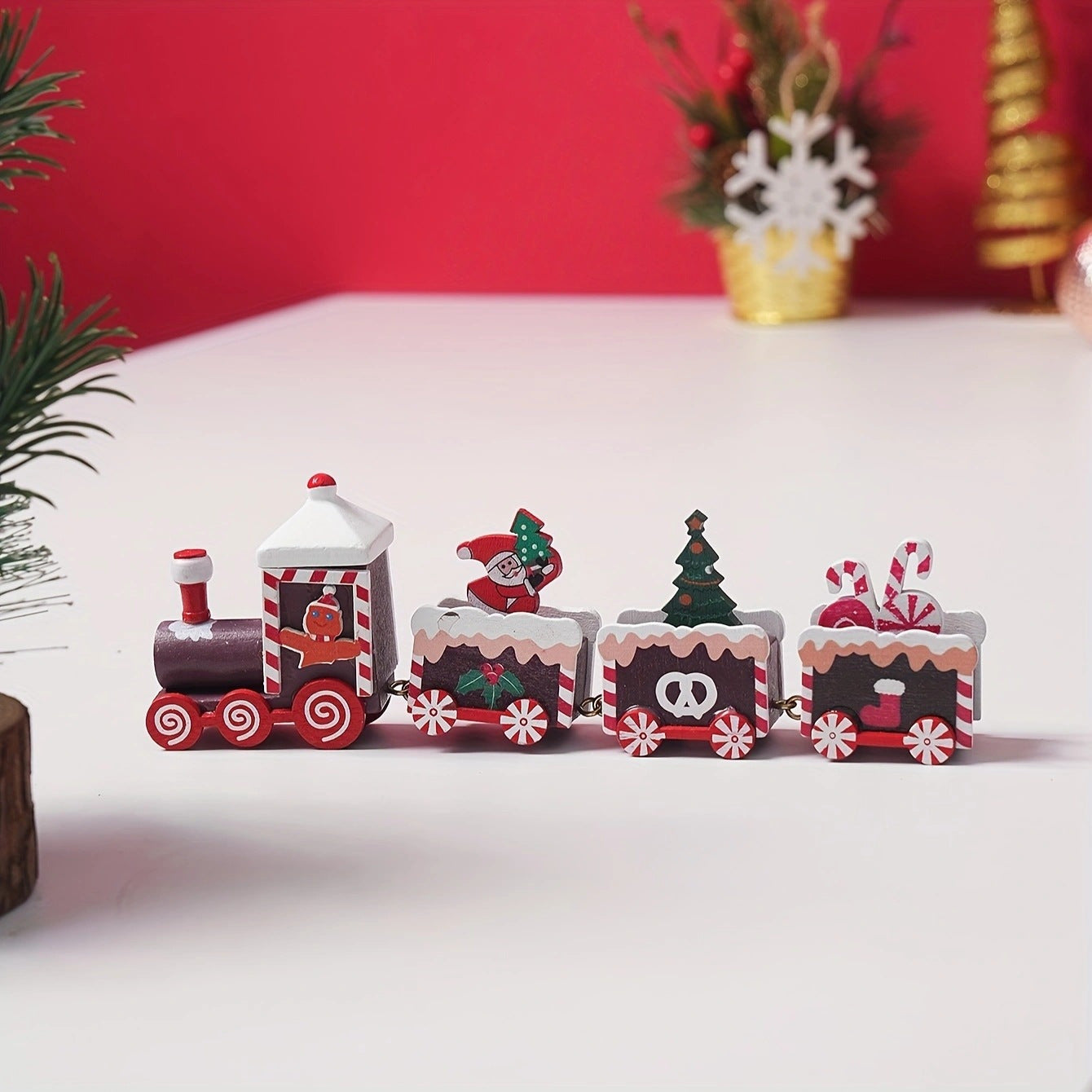 Navidad - Tren de madera - Zhibo