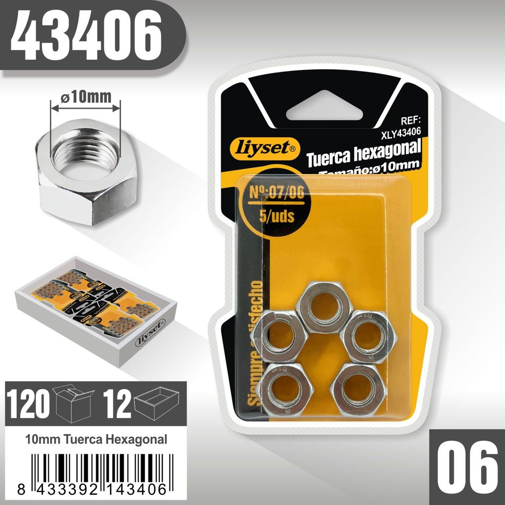 Liyset - Tuerca Hexagonal 10mm