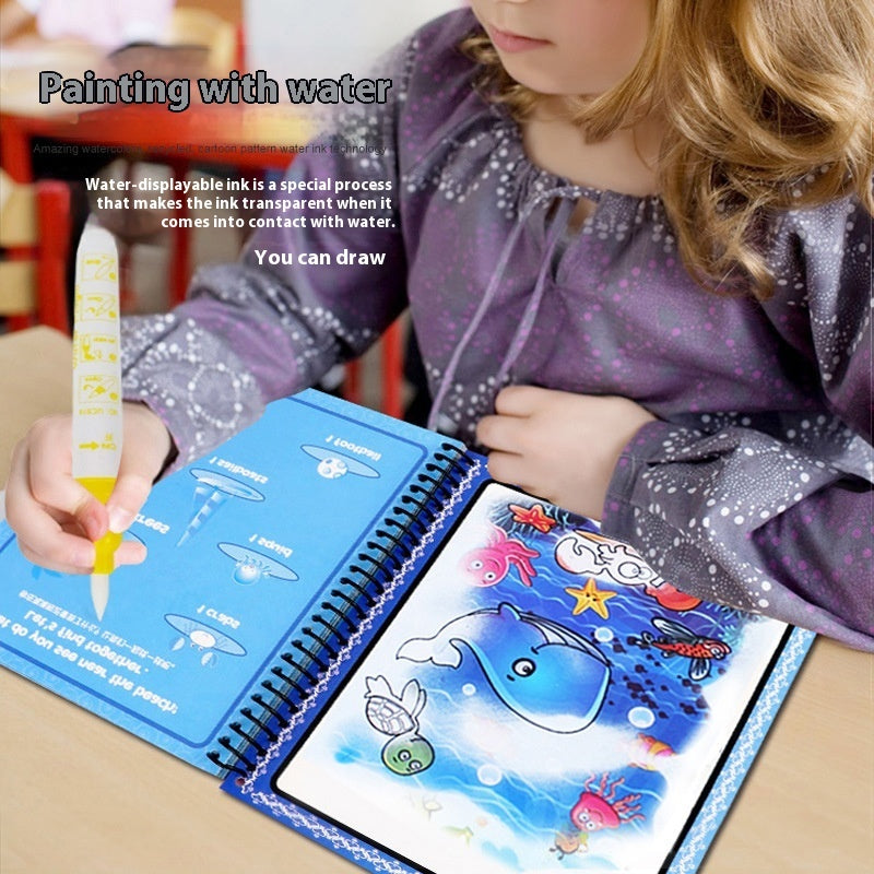 Libro de imágenes de agua mágico, relleno de colores de grafiti - Zhibo