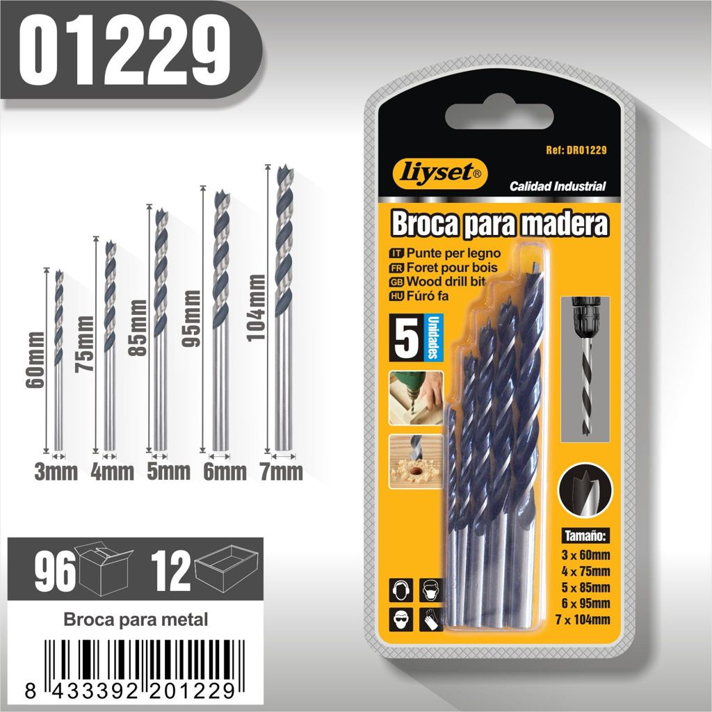 Liyset - Brocas para Madera