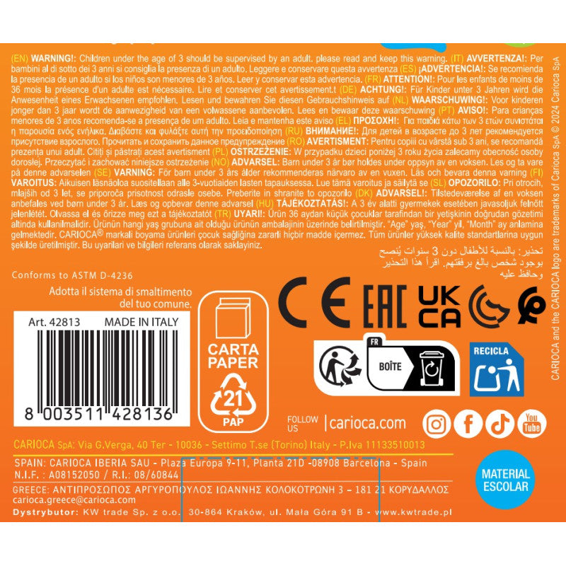 Carioca - Valorous Marker BABY - 6 Uds - Zhibo