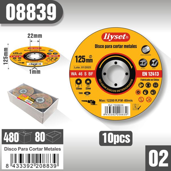 Liyset - Disco para Cortar Metales