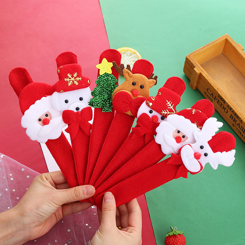 Navidad - Pulsera navideña de peluche luminosa - Zhibo