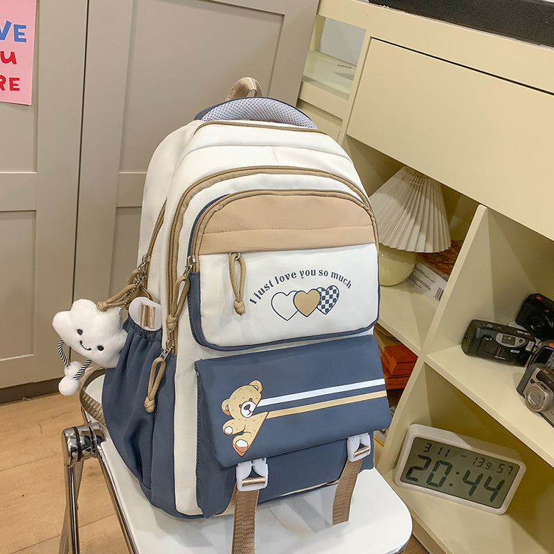 Mochila de gran capacidad para secundaria y preparatoria. - Zhibo