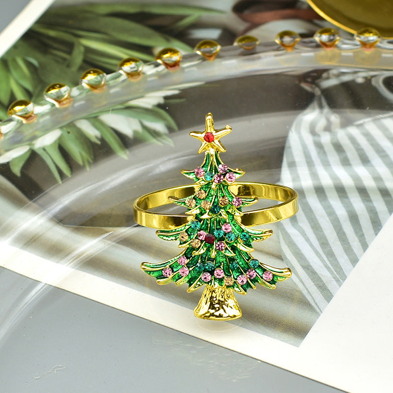 Buckle de Servilleta de Árbol de Navidad - Zhibo