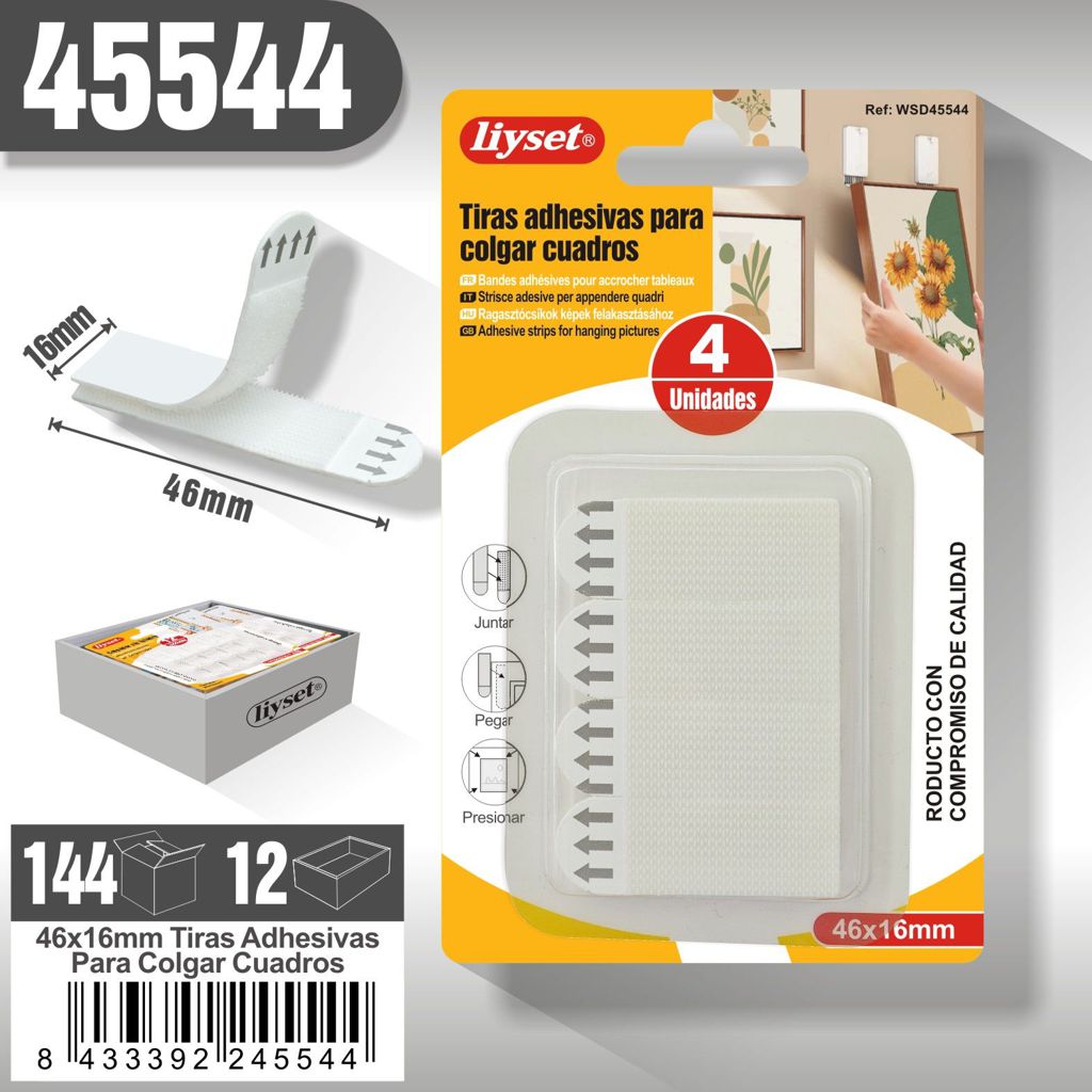 Liyset - Tiras adhesicas para Colgar Cuadros
