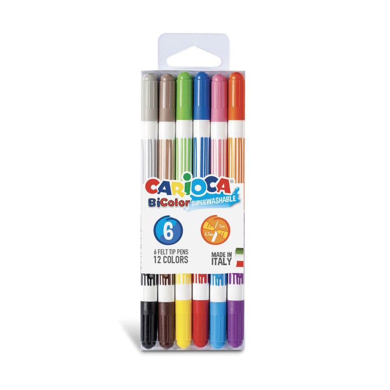 Rotuladores BiColor - 6 Uds - Zhibo