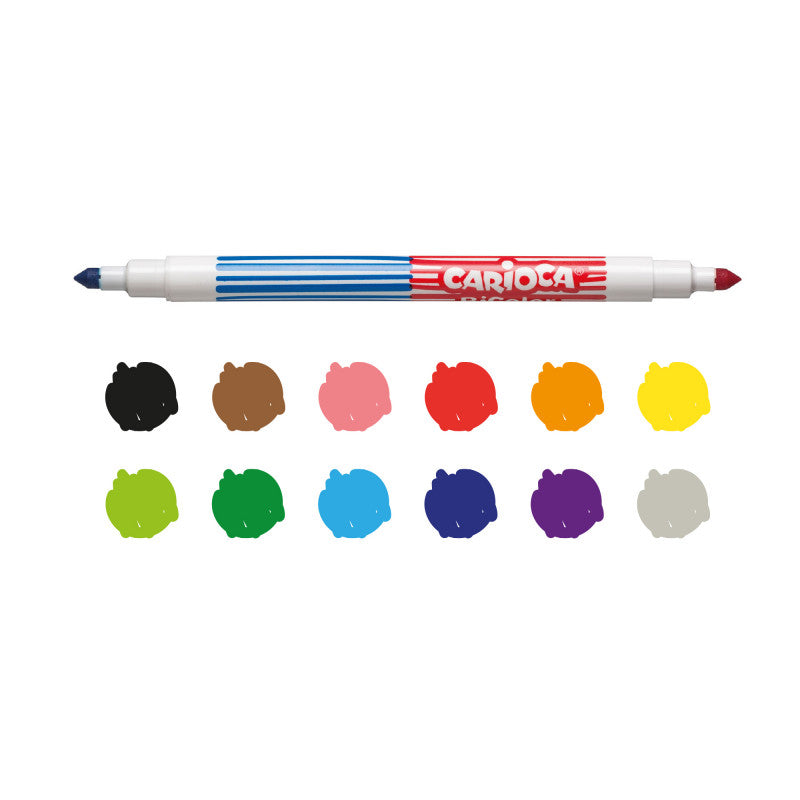 Rotuladores BiColor - 6 Uds - Zhibo