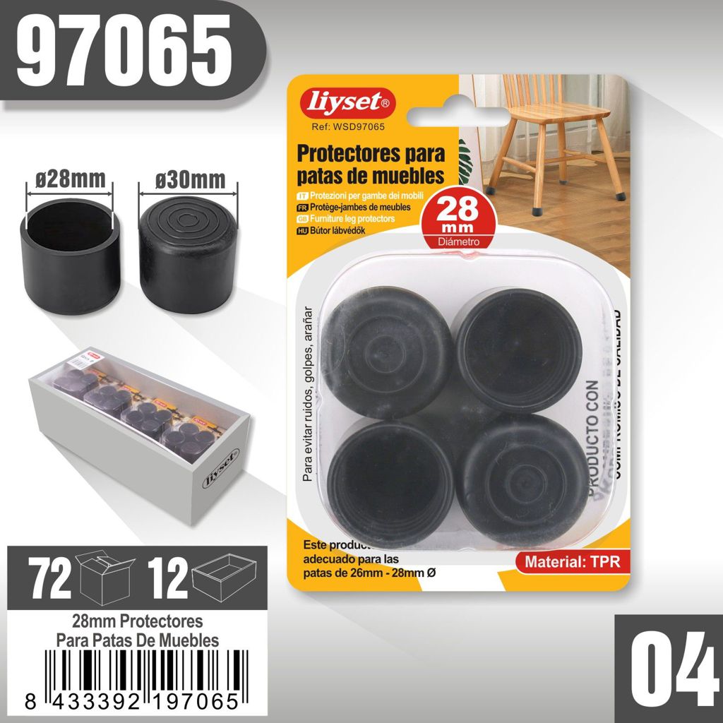 Liyset - Protectores para Patas de Muebles