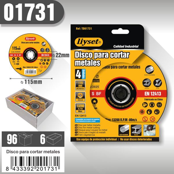 Liyset - Disco para Cortar Metales