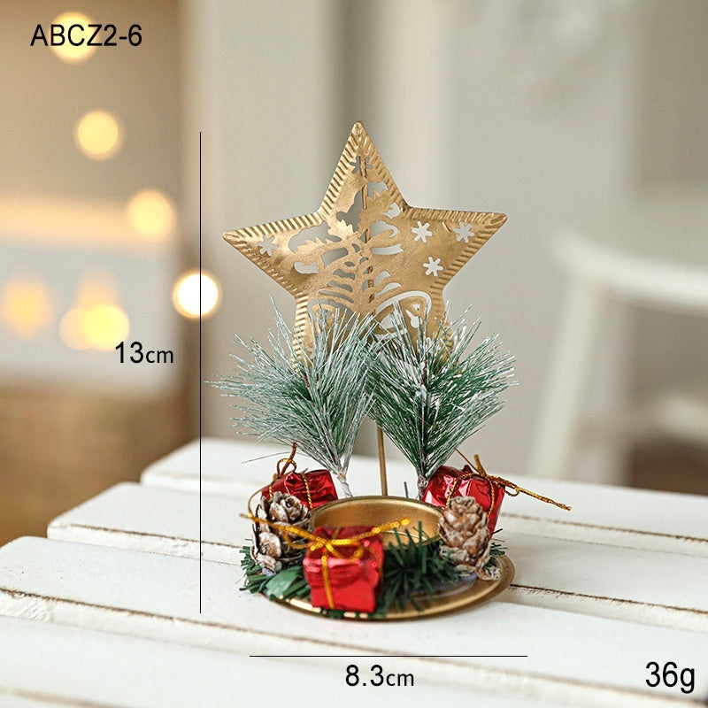 Navidad - Candelabro navideño de hierro - Zhibo