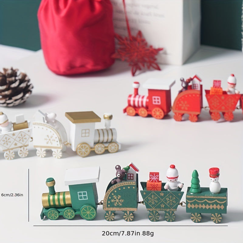 Navidad - Tren de madera - Zhibo