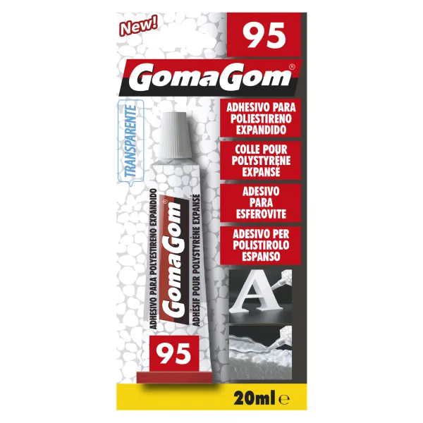 GomaGom - ADHESIVO PARA POLIESTIRENO EXPANDIDO 20ml