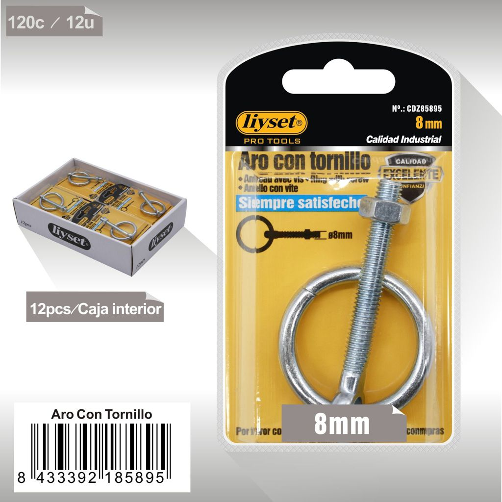 Liyset - Aro con Tornillo 8mm