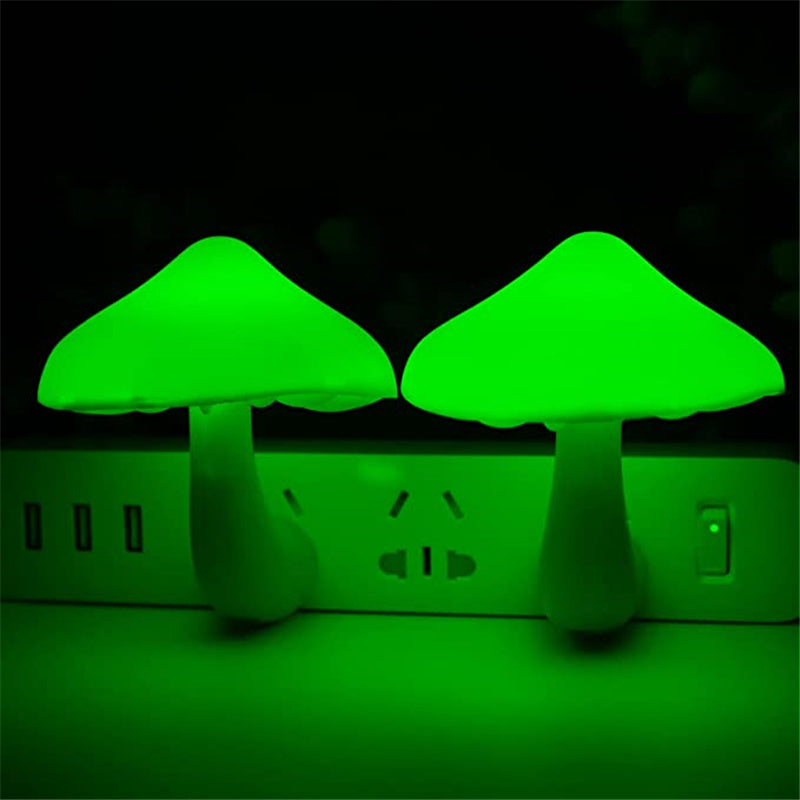 Lámpara de pared con luz nocturna LED tipo hongo
