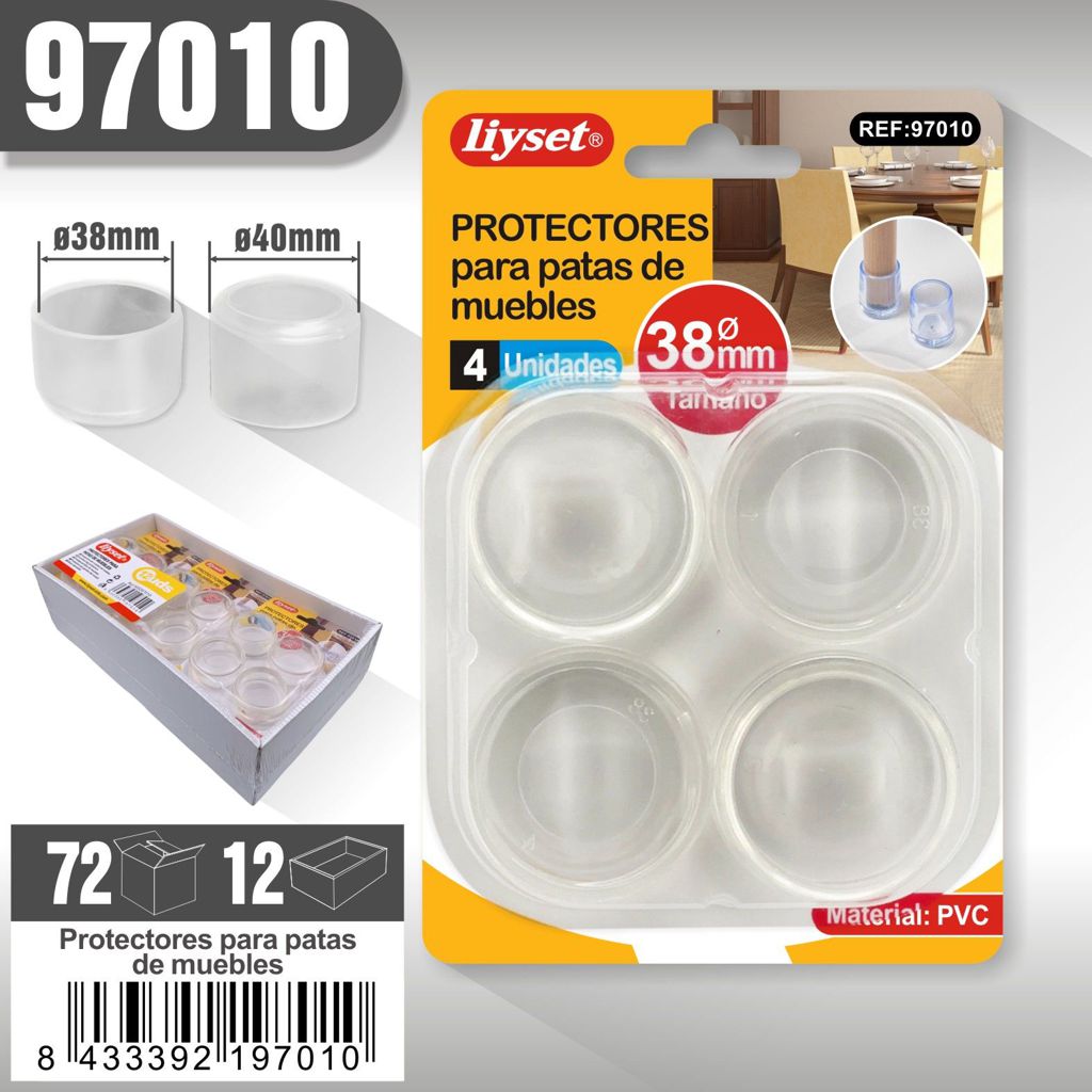Liyset - Protectores para patas de muebles