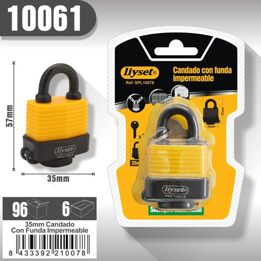 Liyset - Candado con Funda Impermeable