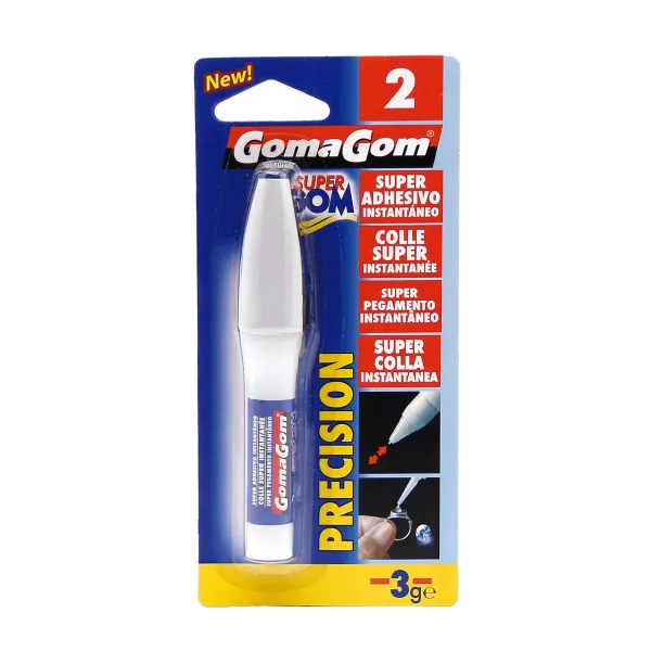GomaGom - SUPER ADHESIVO INSTANTÁNEO 3g PRECISIÓN