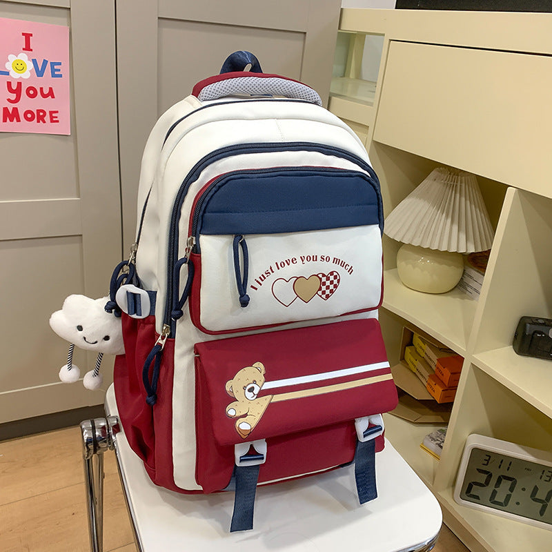 Mochila de gran capacidad para secundaria y preparatoria. - Zhibo