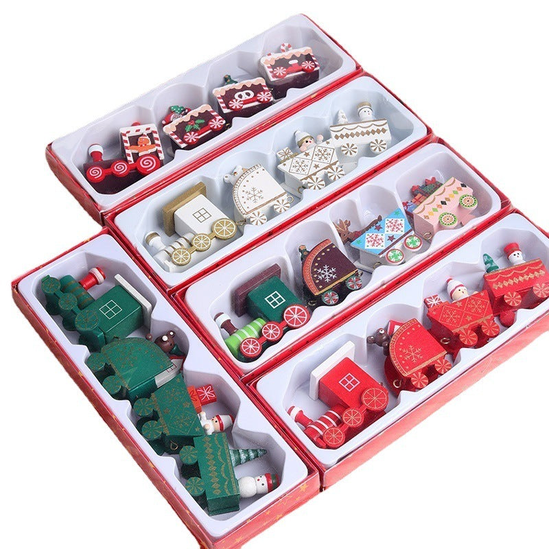Navidad - Tren de madera - Zhibo