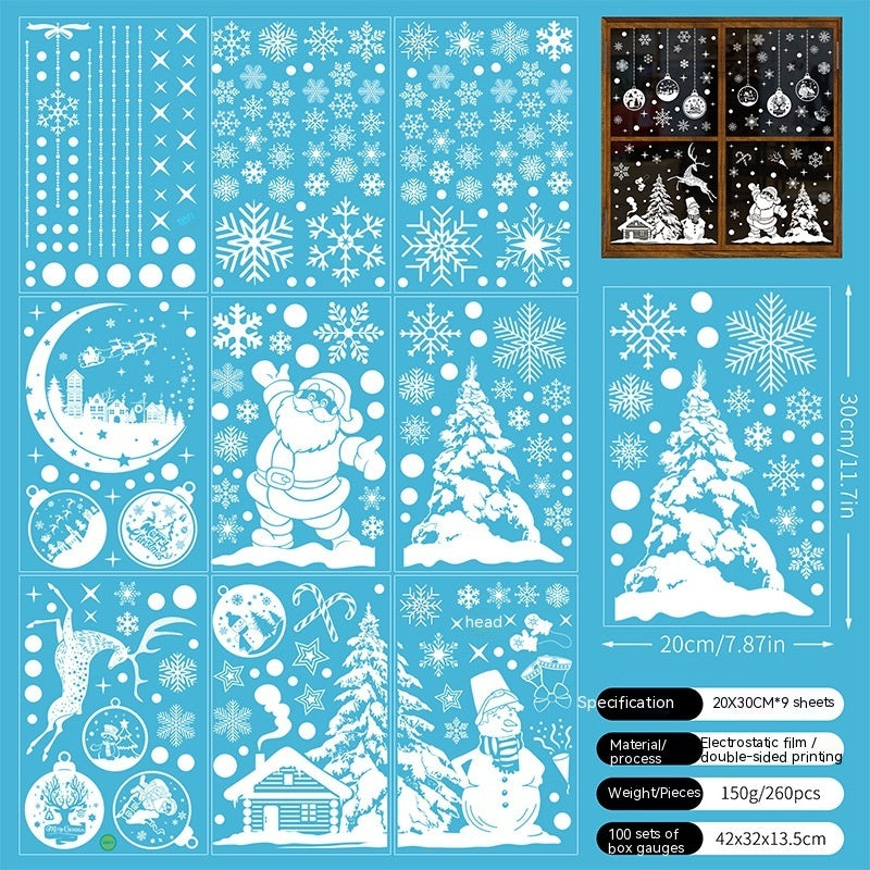 Navidad - Pegatinas estáticas navideñas - Zhibo