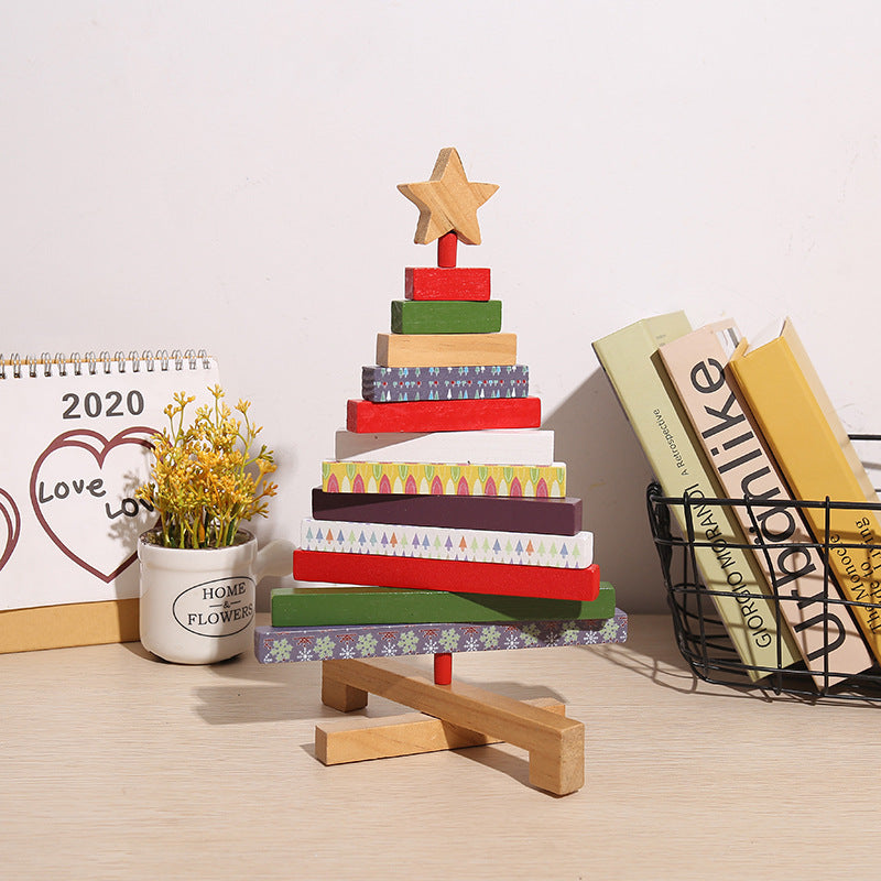 Christmas Building Blocks Decorations Desktop - Zhibo