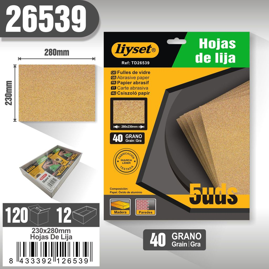 Liyset - Hojas de Lija