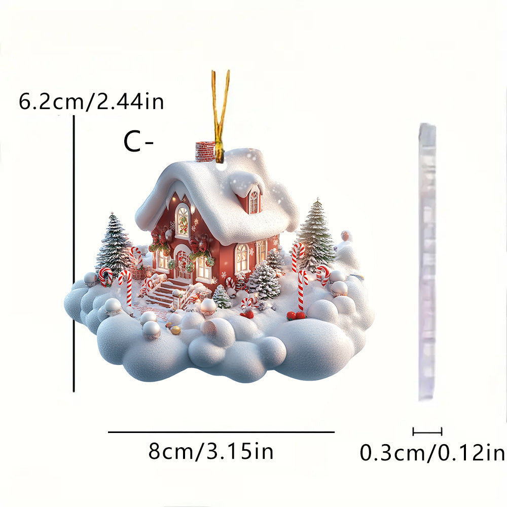 Navidad - Casa de nieve navideña - Zhibo