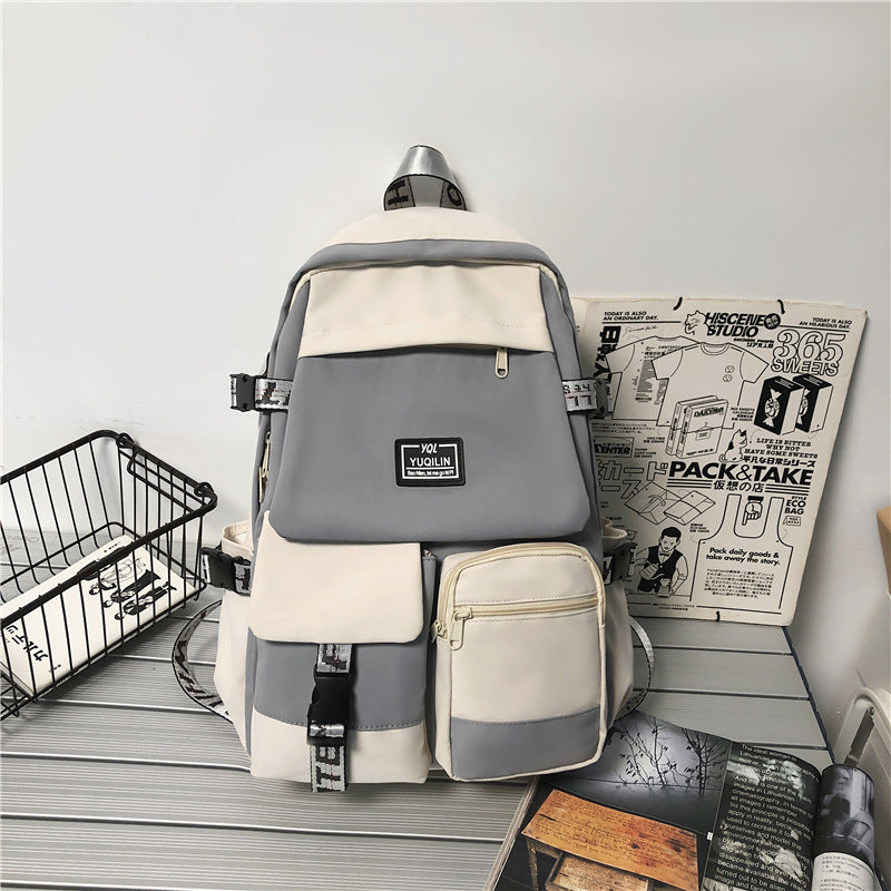 Junior High School College Students Backpack - Zhibo