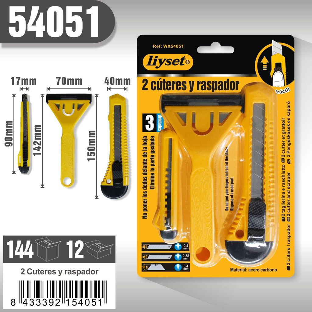 Liyset - 2 Cúters y Raspador