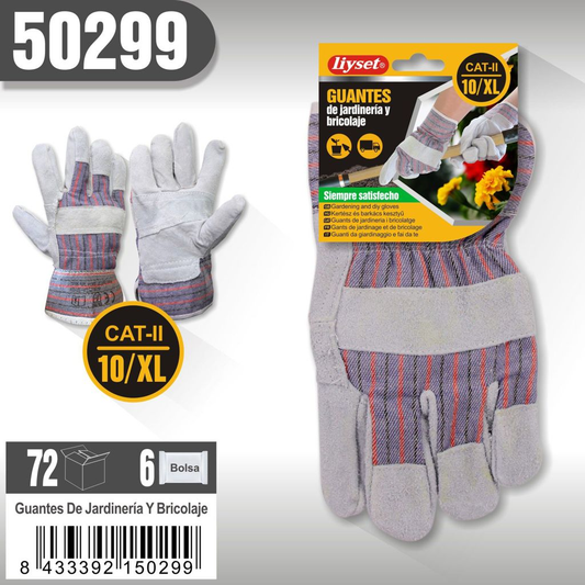 Liyset - Guantes de Jardinería y Bricolaje XL