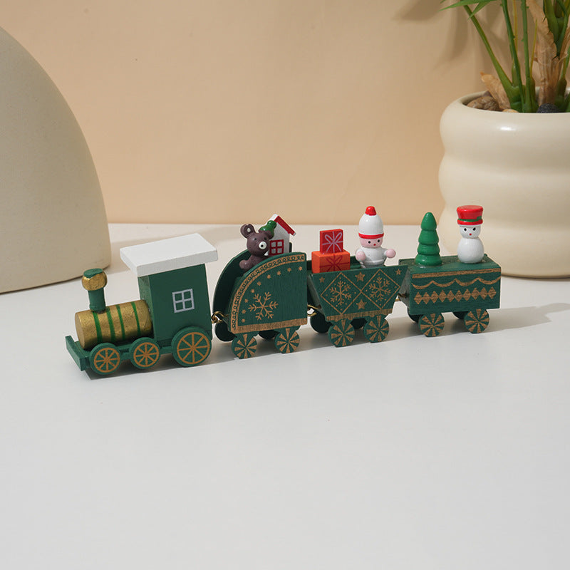 Navidad - Tren de madera - Zhibo