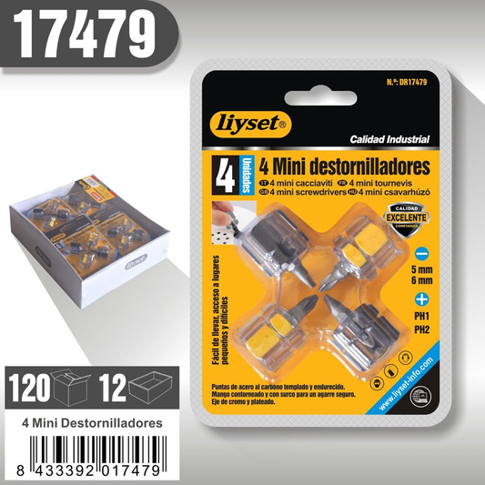 Liyset - 4 Mini Destornilladores