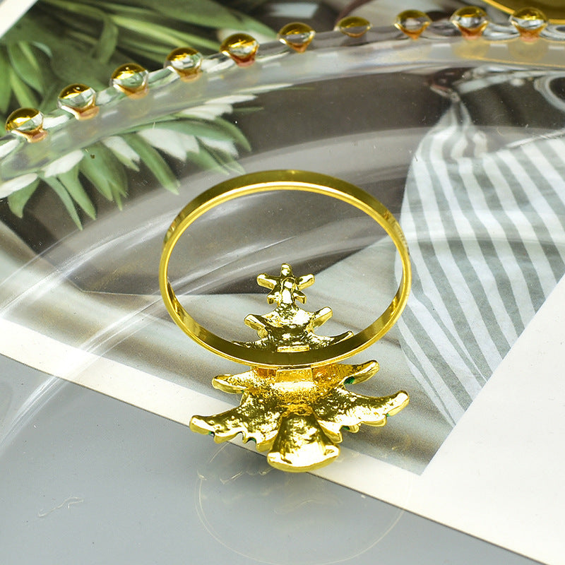 Buckle de Servilleta de Árbol de Navidad - Zhibo