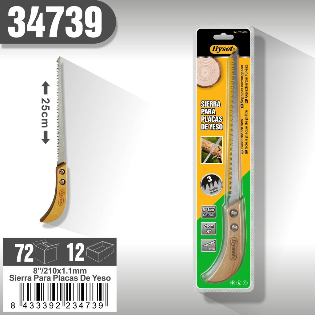 Liyset - Siera para Placas de Yeso