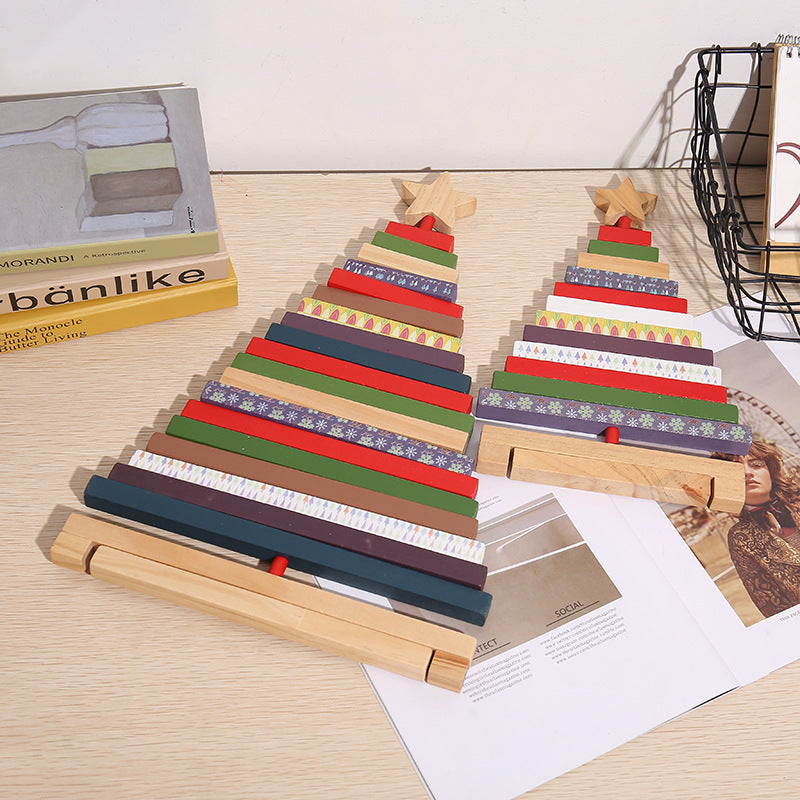 Christmas Building Blocks Decorations Desktop - Zhibo