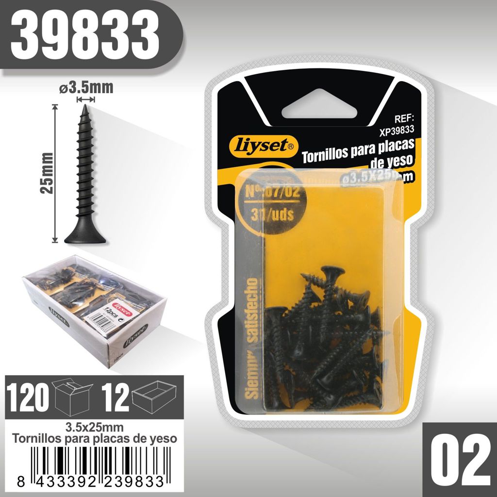 Liyset - Tornillos para Placas de Yeso