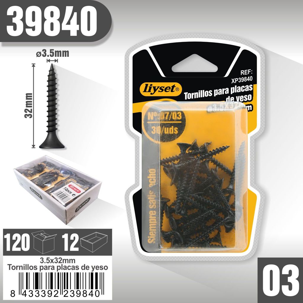 Liyset - Tornillos Para Placas de Yeso