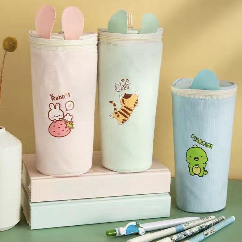 Estuche de lona para lápices de papelería 003 - Zhibo