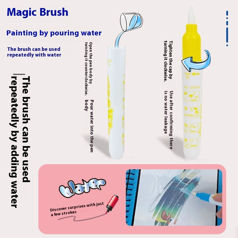 Libro de imágenes de agua mágico, relleno de colores de grafiti - Zhibo
