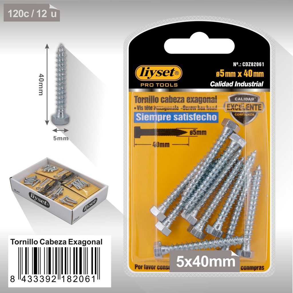 Liyset - Tornillo Cabeza Hexagonal