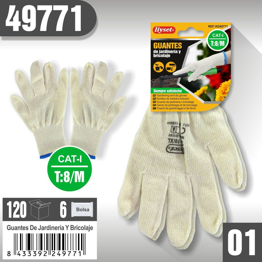 Liyset - Guantes de Jardinería y Bricolaje  M