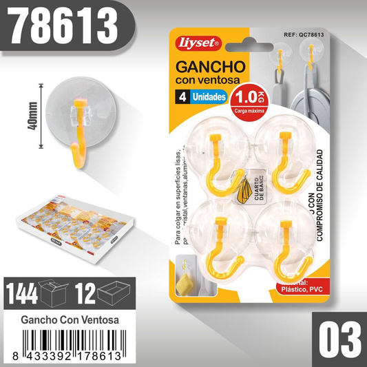 Liyset - Gancho con Ventosa