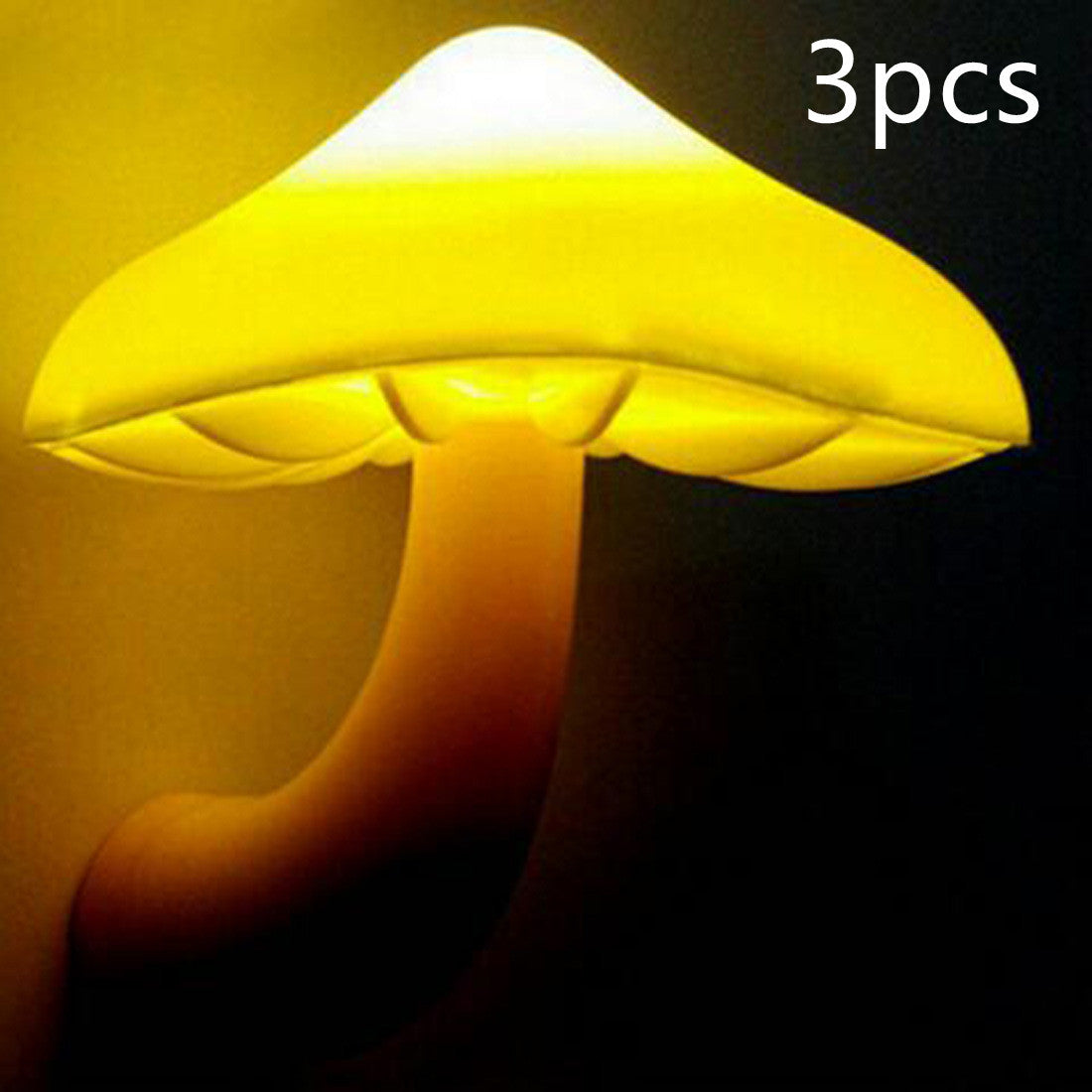 Lámpara de pared con luz nocturna LED tipo hongo